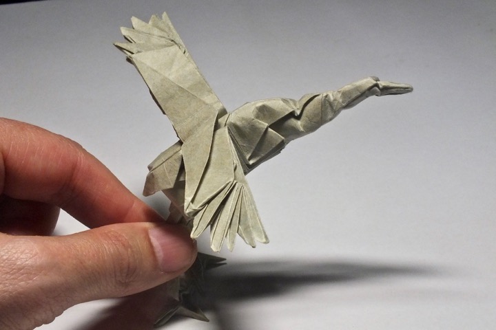 12. Dancing crane (Robert J. Lang)