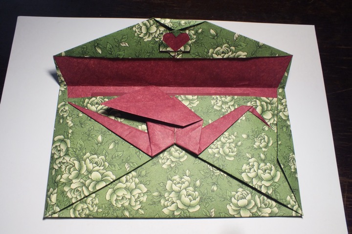 65.2. Crane in love envelope, open (J. Shafer)