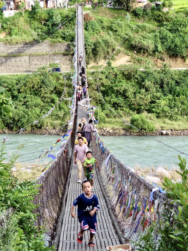 Punakha suspension bridge, 10/2022