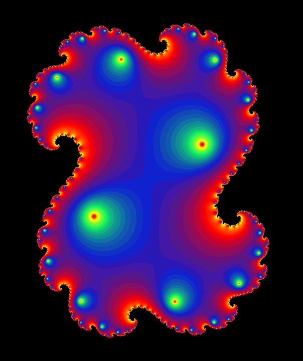 Basin of attraction of ((3+2i)/4)z+z^2