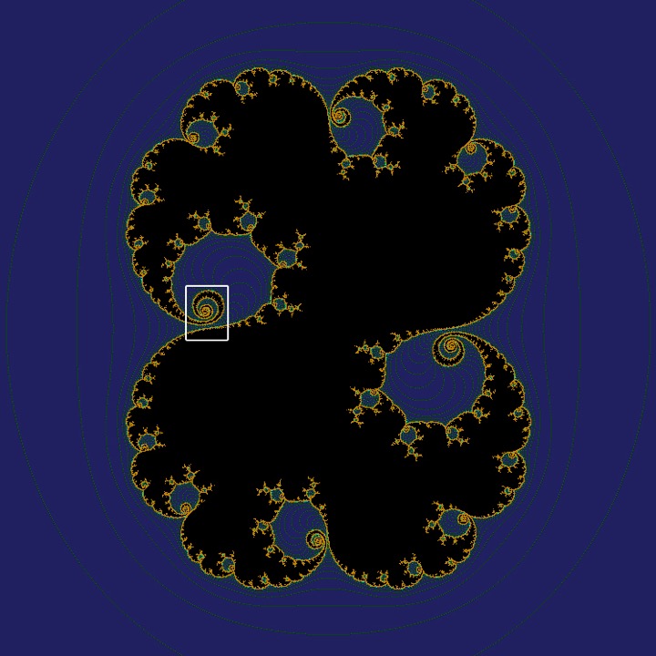 Julia set of z^2 + 0.254875 + 0.0007 i
