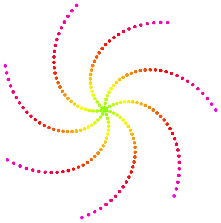 A mathematical pi sunflower