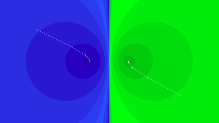 Basins of attraction for the Newton method for x^2-1