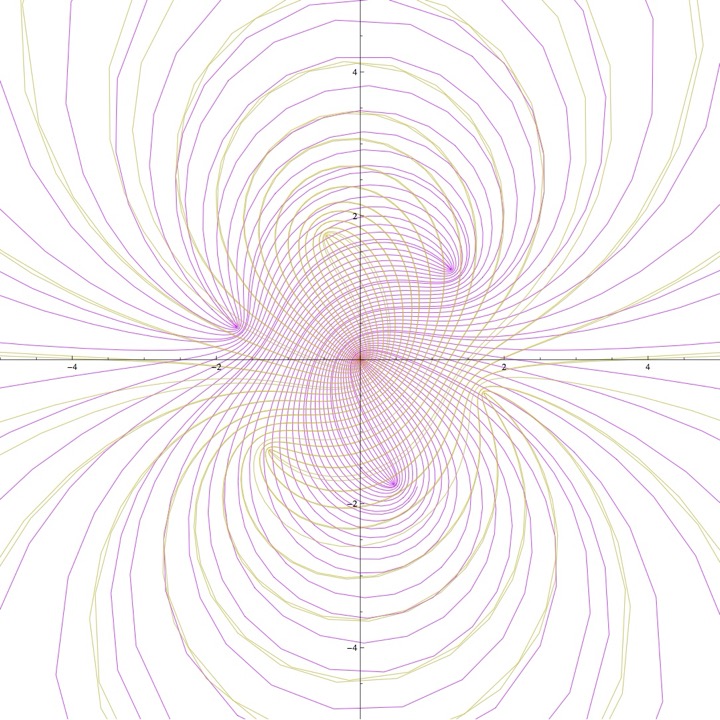 Geodesics of quadratic vector fields (case 3, speed)