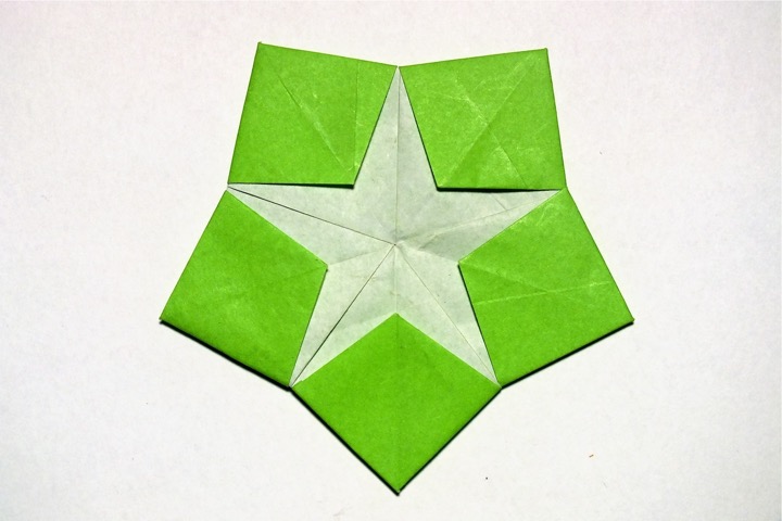 13. Double five-pointed star (John Montroll)