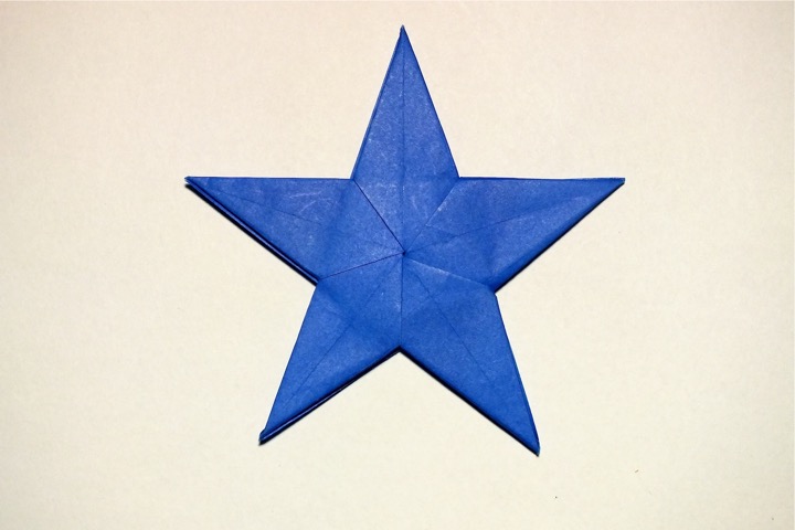 14. Five-pointed star (John Montroll)