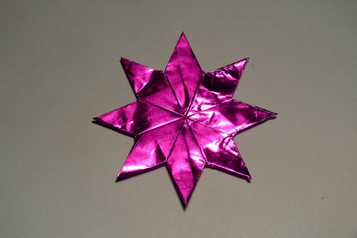 24. Eight-pointed star (John Montroll)