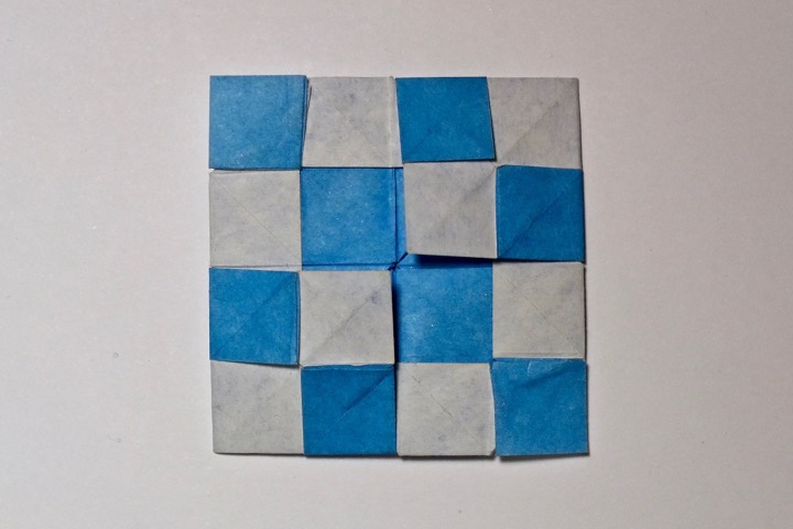 21. 4x4 chess board (John Montroll)