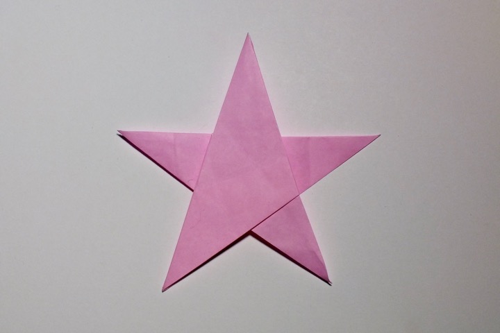 26. Five-pointed star (John Montroll)