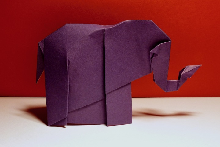 37. Simple elephant (John Montroll)