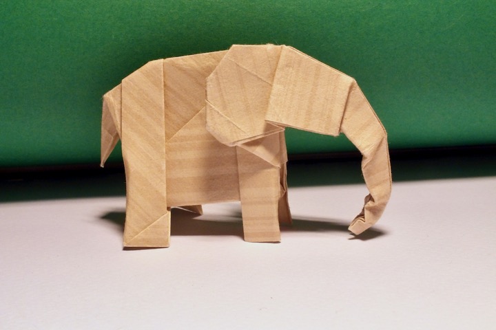 38. Intermediate elephant (John Montroll)