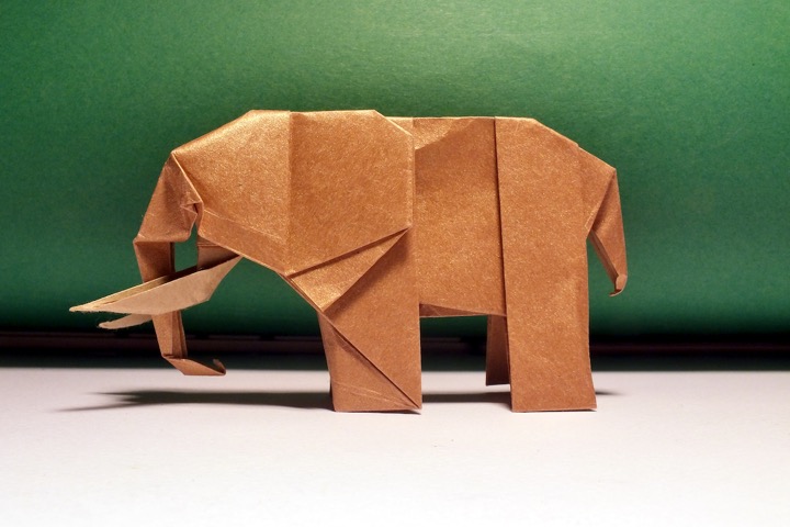 39. Complex elephant (John Montroll)