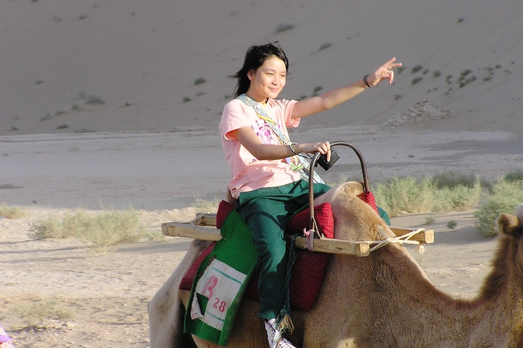 Mingsha shan, Dunhuang, 08/2004