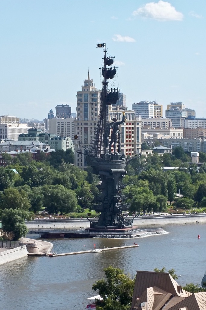 Peter the Great statue, Moscow, 08/2017